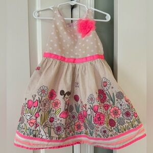 Cherokee Cream and Gold Halter Sundress Casual